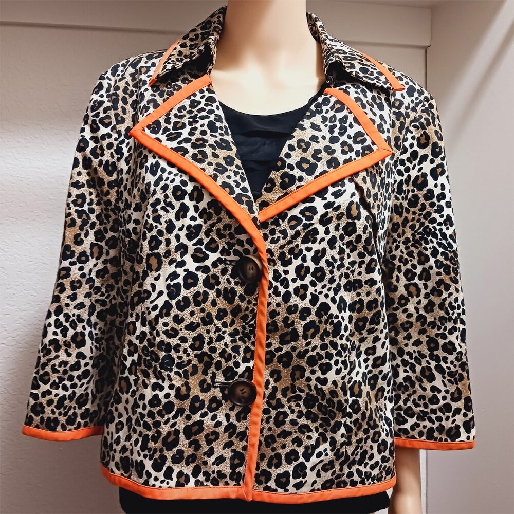 Vintage Peck & Peck Leopard print jacket
